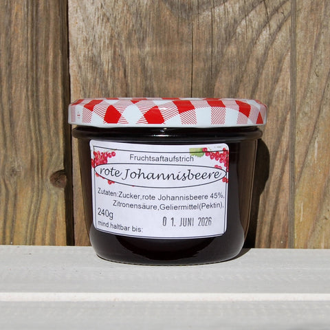 Rote Johannisbeere Fruchtsaftaufstrich