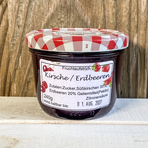 Erdbeer/Kirsch Fruchtaufstrich
