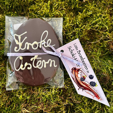 Oster Zartbitter Schokolade mit gefriergetrockneten Brombeeren