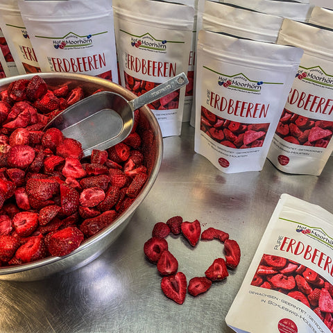 Pure Erdbeeren - gefriergetrocknet